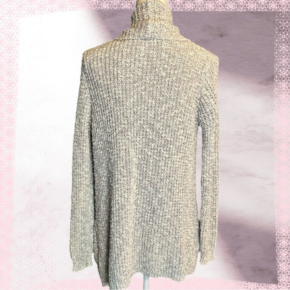 LINE The Label Neutral Shawl Collar Pocketed Long Sleeve Cardigan Size Small - Picture 4 of 13